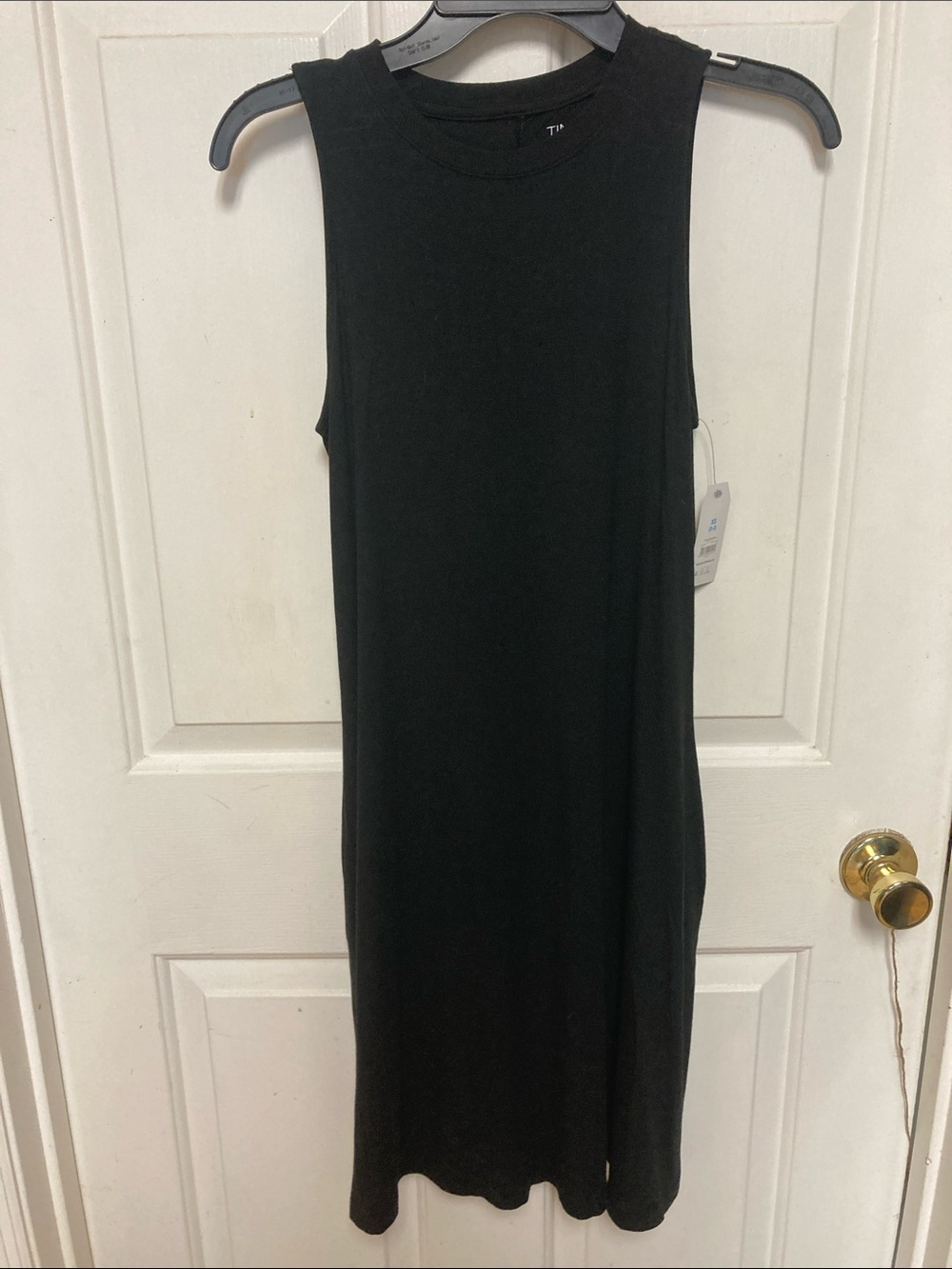 Time and Tru Black Sleeveless Tank Dress